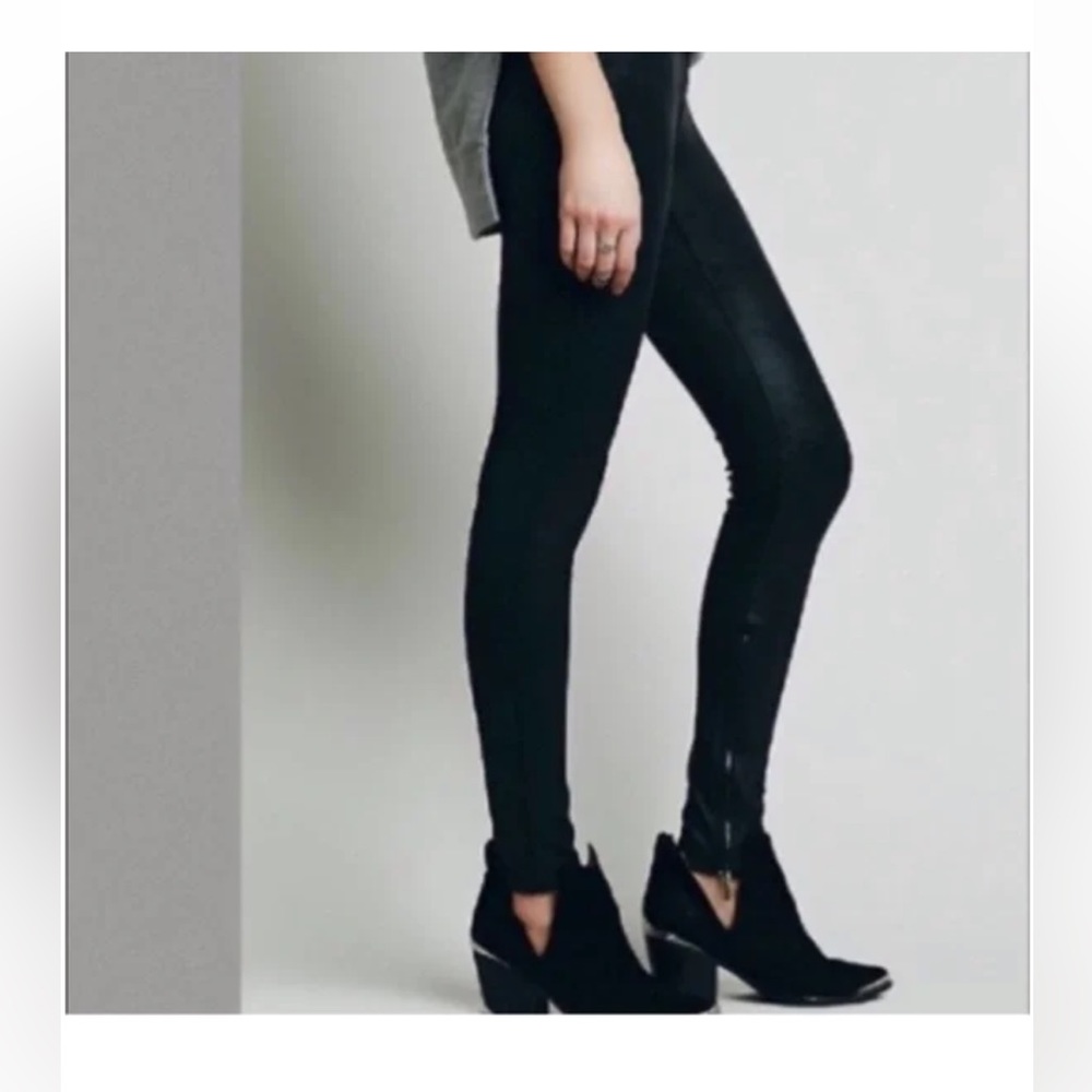 Free People Mosshart Skinny Zipper Leggings